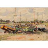 Llewellyn Petley-Jones (1908-1986)/Sailing Boats by the Thames/watercolour, 37.