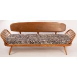 Lucien Ercolini for Ercol, an elm and beech sofa/daybed,