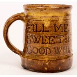 Michael Cardew (1901-1983), a Winchcombe Pottery slipware mug,