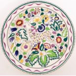 Poole Pottery, a Persian deer plate, hand painted by Carolyn Beckwith, 35cm diameter,