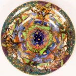 Daisy Makeig-Jones for Wedgwood, a Fairyland lustre Woodland Bridge pattern shallow bowl,