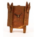 John Maltby (1936-2020), a stoneware mantel clock,