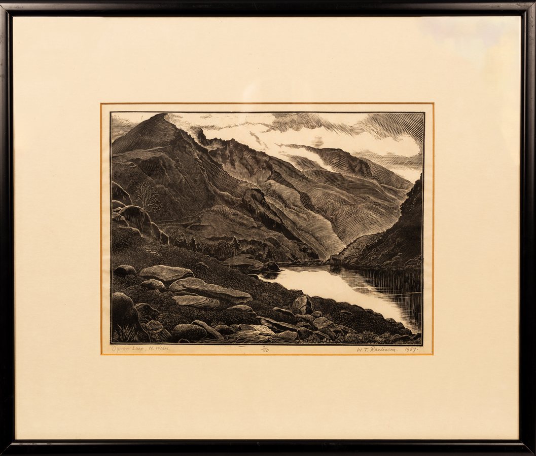 William T Rawlinson (1912-1993)/Ogwen Lake, North Wales/signed and dated 1957, - Image 3 of 11