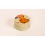 John Wheeldon (born 1950), a circular box with painted lid, impressed mark, 7.