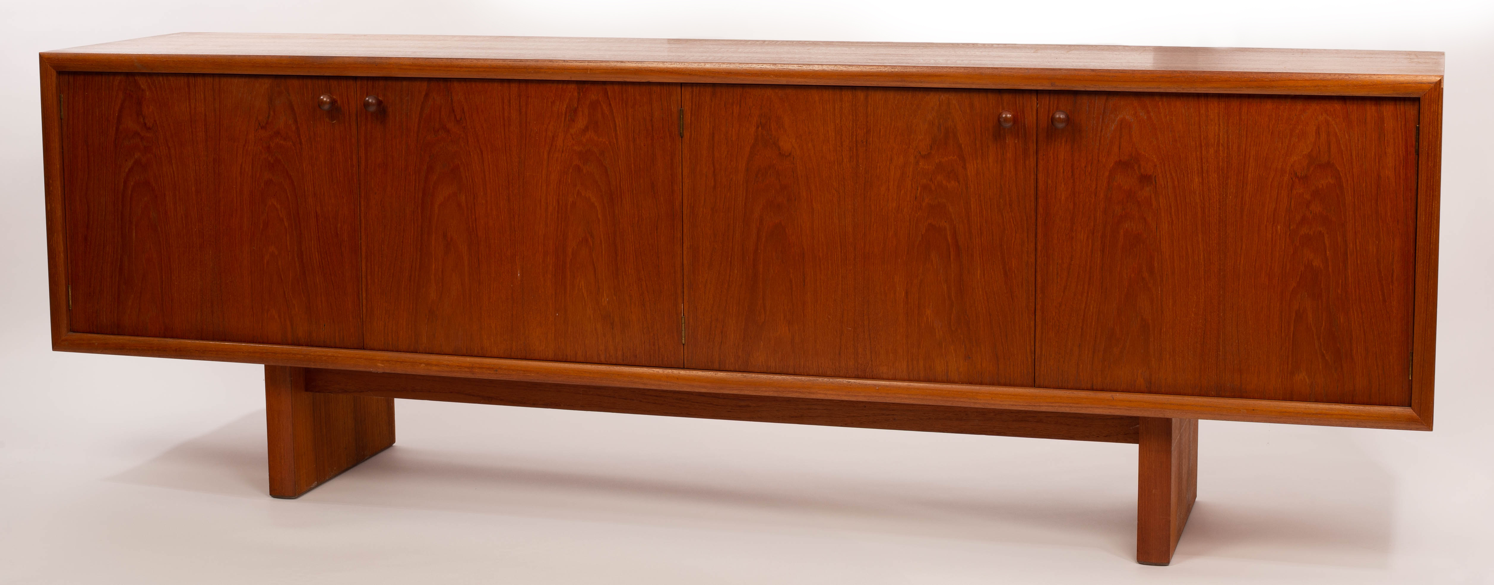 Martin Hall for Gordon Russell, a Marlow teak sideboard, two cupboards with double doors,