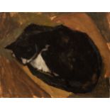 Francis Hewlett (1930-2012)/Gilbert Sleeping/dated verso 18.9.73/oil on canvas over board, 20.