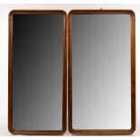 Attributed to Gustavo Pulitzer, two wood framed mirrors, 1950s,