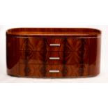 A Giorgio Collection 'Rio Samba' mahogany dresser of three drawers,