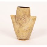 Chris Carter (born 1945), a stoneware mask pot, impressed mark,