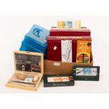 A selection of watercolour artist's materials including five boxed sets,