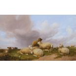 Thomas Sidney Cooper RA (1803-1902)/Group of Sheep on Romney Marshes/signed and dated 1862/oil on