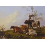 Thomas Sidney Cooper RA (1803-1902)/Cattle in a Landscape/signed and dated 1860 verso/oil on board,