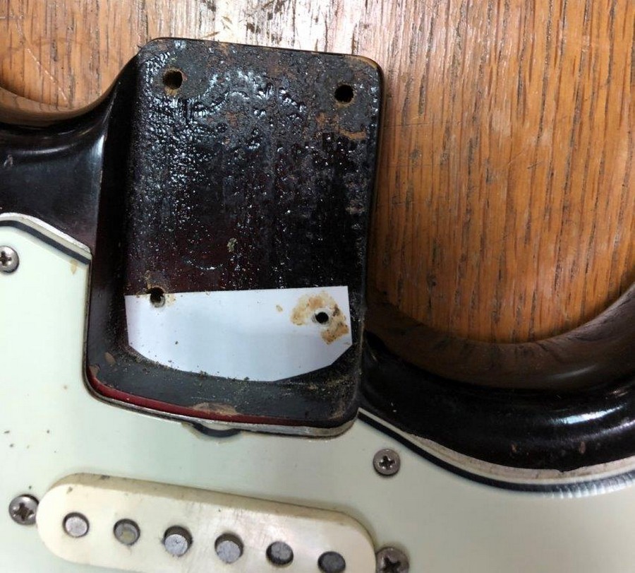 Lot Withdrawn - A Fender Stratocaster electric guitar, back plate numbered 86779, - Image 8 of 14