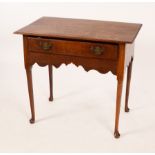 An 18th Century oak lowboy, circa 1760,