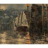 Charles A Hannaford (1887-1972)/The Ferry at Fowey/initialled and dated 1913/watercolour, 11.