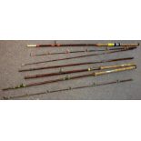 A Bruce Walker three-section trout rod,