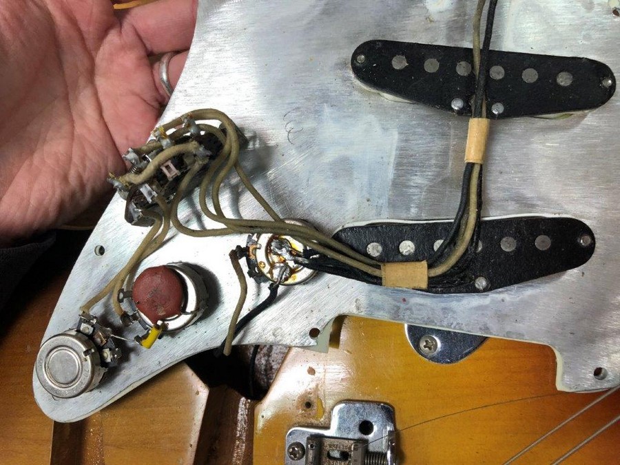 Lot Withdrawn - A Fender Stratocaster electric guitar, back plate numbered 86779, - Image 9 of 14