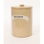 A 28cm Bourne Denby storage jar and cover,