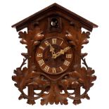 A Black Forest cuckoo clock by Johann Baptist Beha (1815-1898),