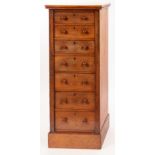 A Victorian mahogany Wellington chest, 53cm wide CONDITION REPORT: The top is loose,