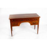 A 19th Century mahogany kneehole dressing table,