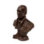 Lord Charteris of Amisfield/Bust Portrait of a Gentleman, Guy Benson/bronze resin,