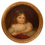 19th Century Irish School/Portrait of Violet Lindsay, Later Duchess of Rutland/half-length,