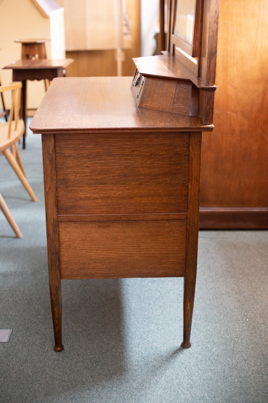 An Art Nouveau oak dressing table, retailed by Maple & Co, - Image 3 of 5