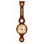 A Regency mahogany barometer by A Camponovo, Oxford,