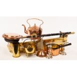 A copper kettle,