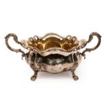 A Continental silver and silver gilt bowl, dated 1863,
