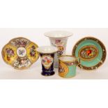 A Berlin coffee can and saucer, circa 1800,