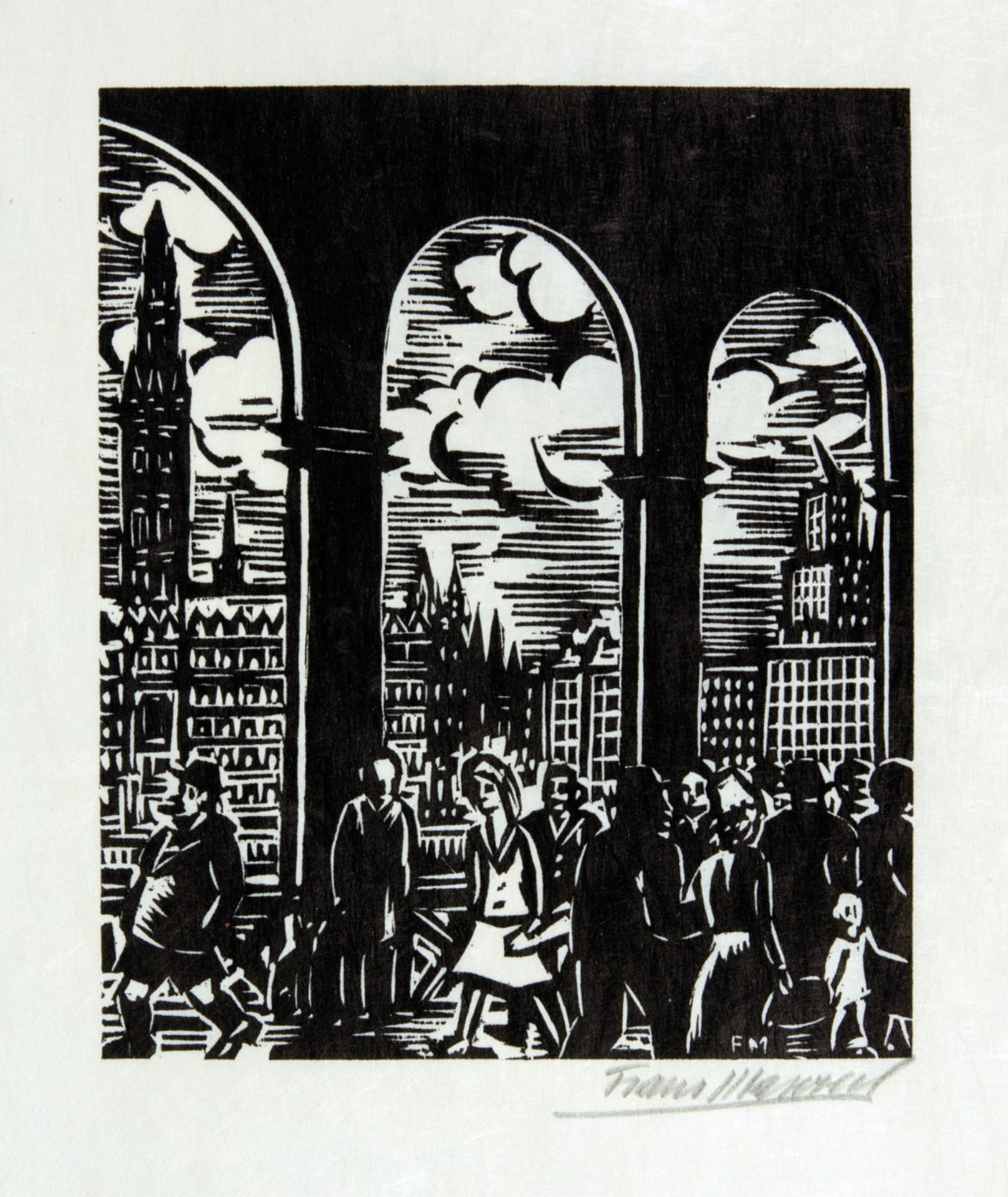 Frans Masereel - Das Gesicht Hamburgs. 1964 - Image 2 of 8