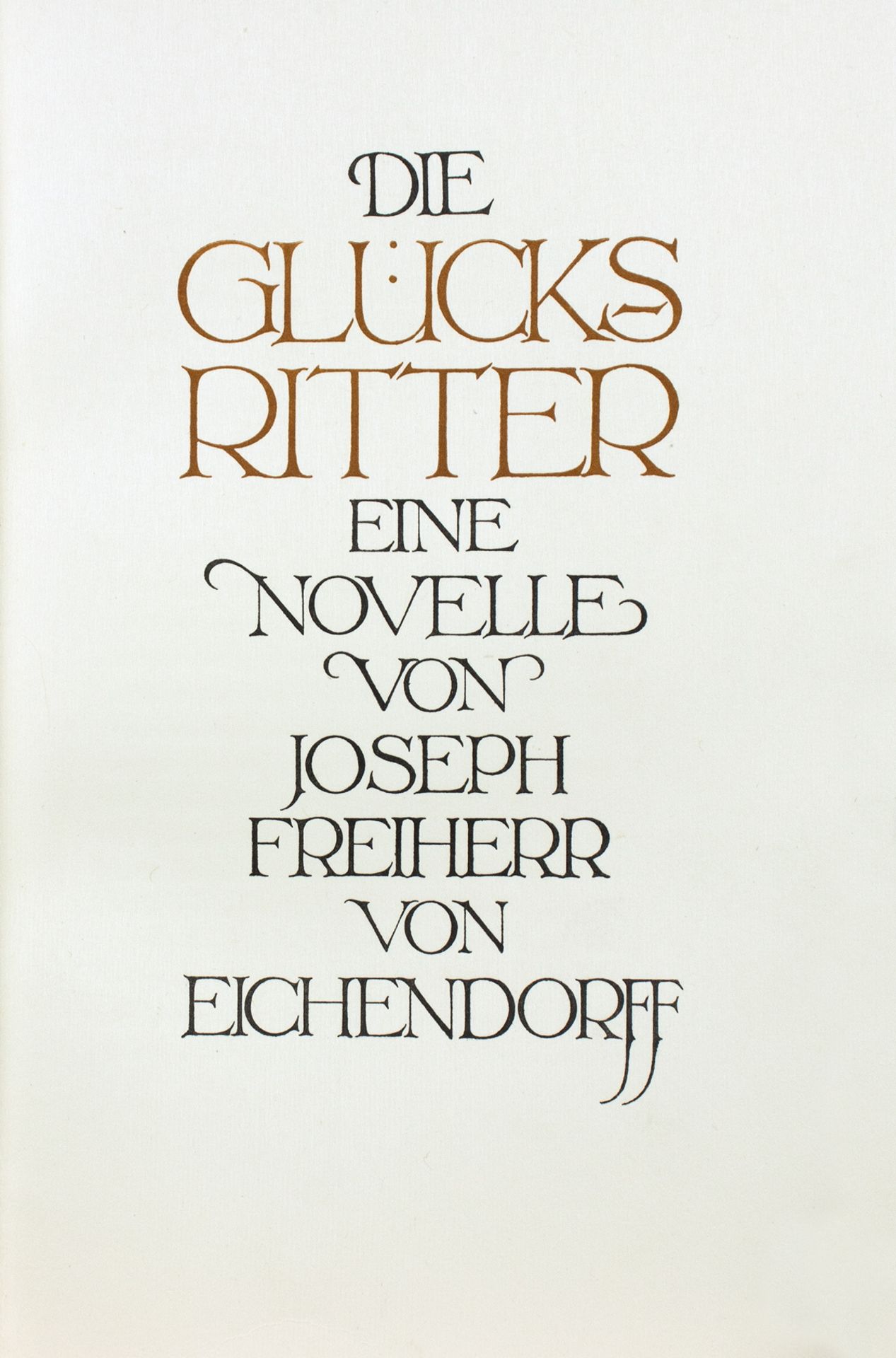 Ernst Ludwig-Presse - Eichendorff. Die Glücksritter. 1911 - Image 2 of 2