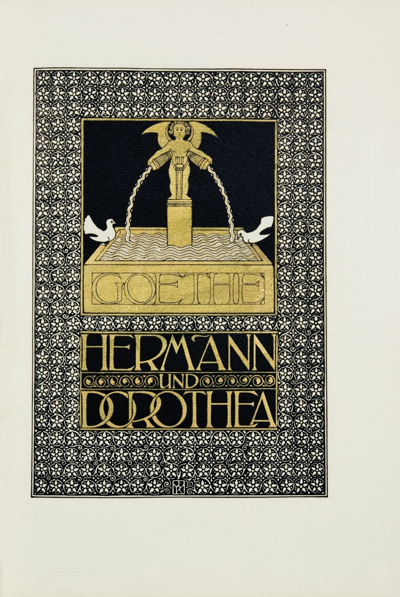 Ernst Ludwig-Presse - Goethe. Hermann und Dorothea. 1908 - Image 2 of 3