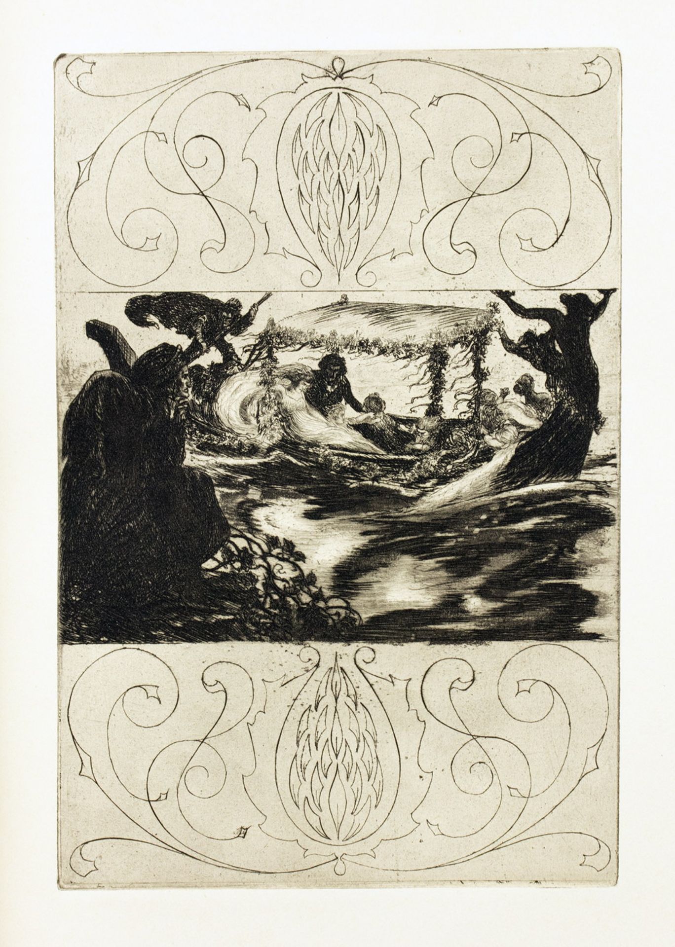 Avalundrucke - Zwei Drucke mit Radierungen von Alois Kolb. 1921 - Image 4 of 5