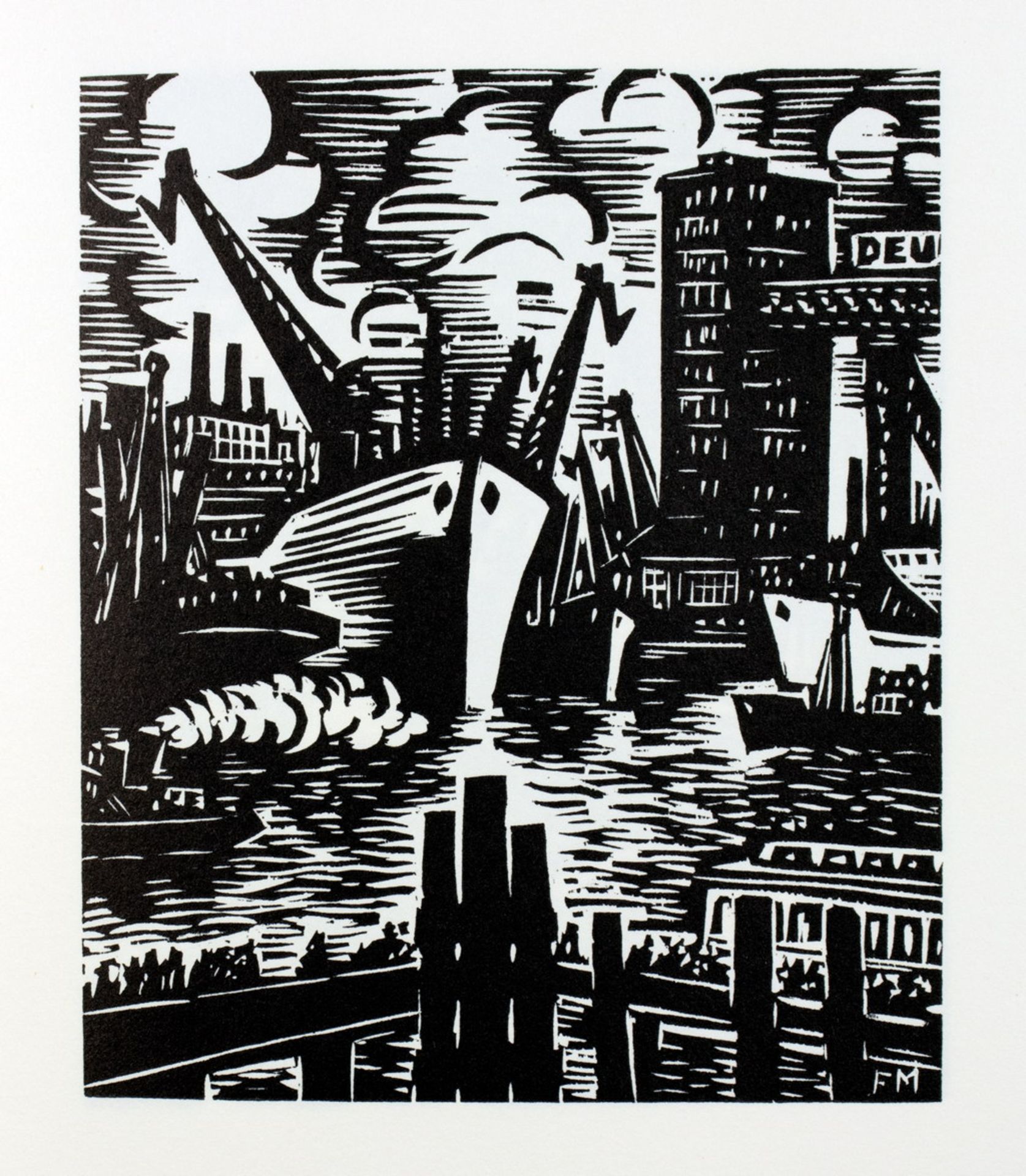 Frans Masereel - Das Gesicht Hamburgs. 1964 - Image 6 of 8