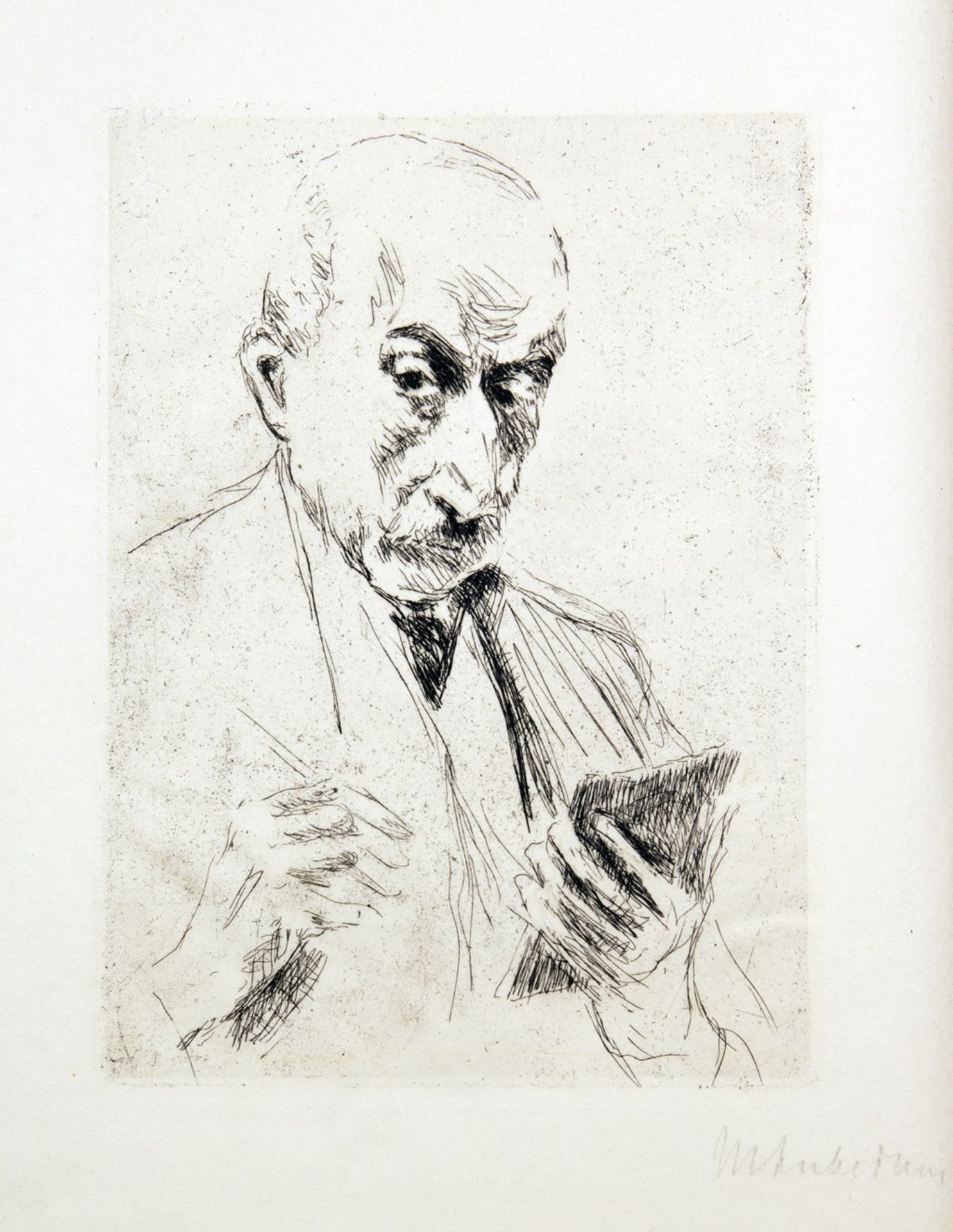 Max Liebermann - Friedländer. Max Liebermann. 1934 - Image 2 of 2