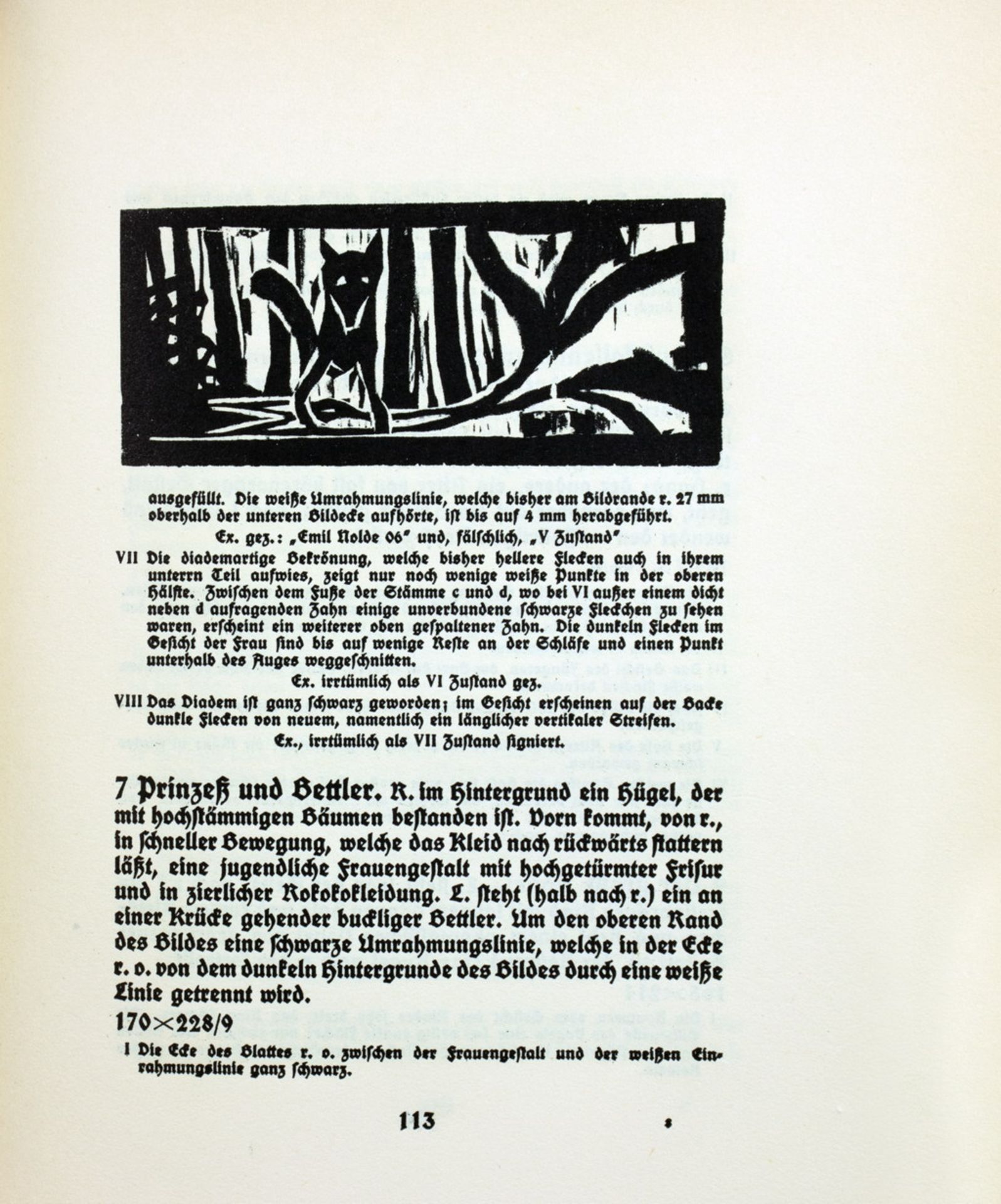 Emil Nolde - Schiefler. Das graphische Werk Emil Noldes. 1911 - Bild 6 aus 6