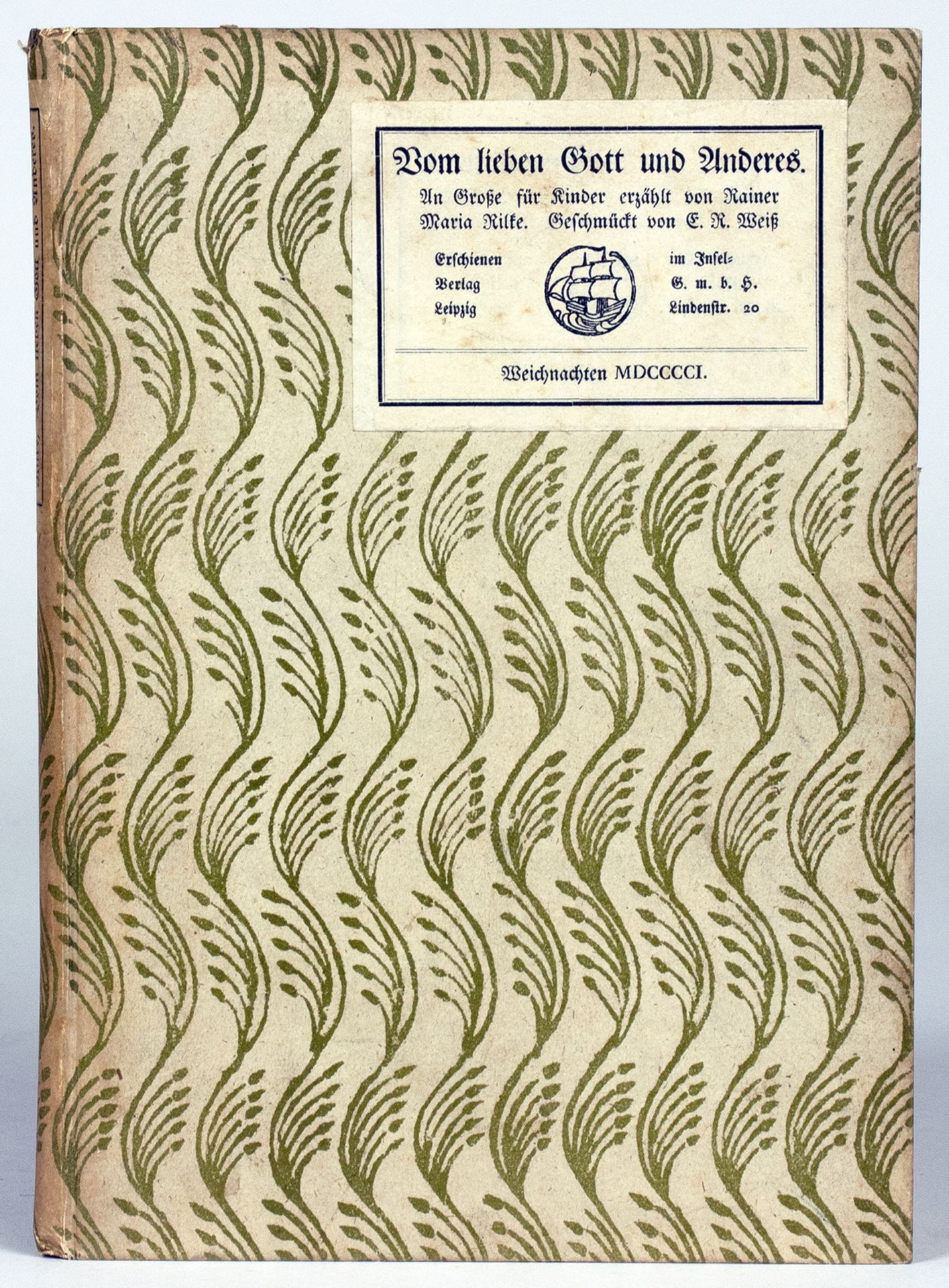 Insel-Verlag - Rainer Maria Rilke. Duineser Elegien. 1923 - Bild 2 aus 2