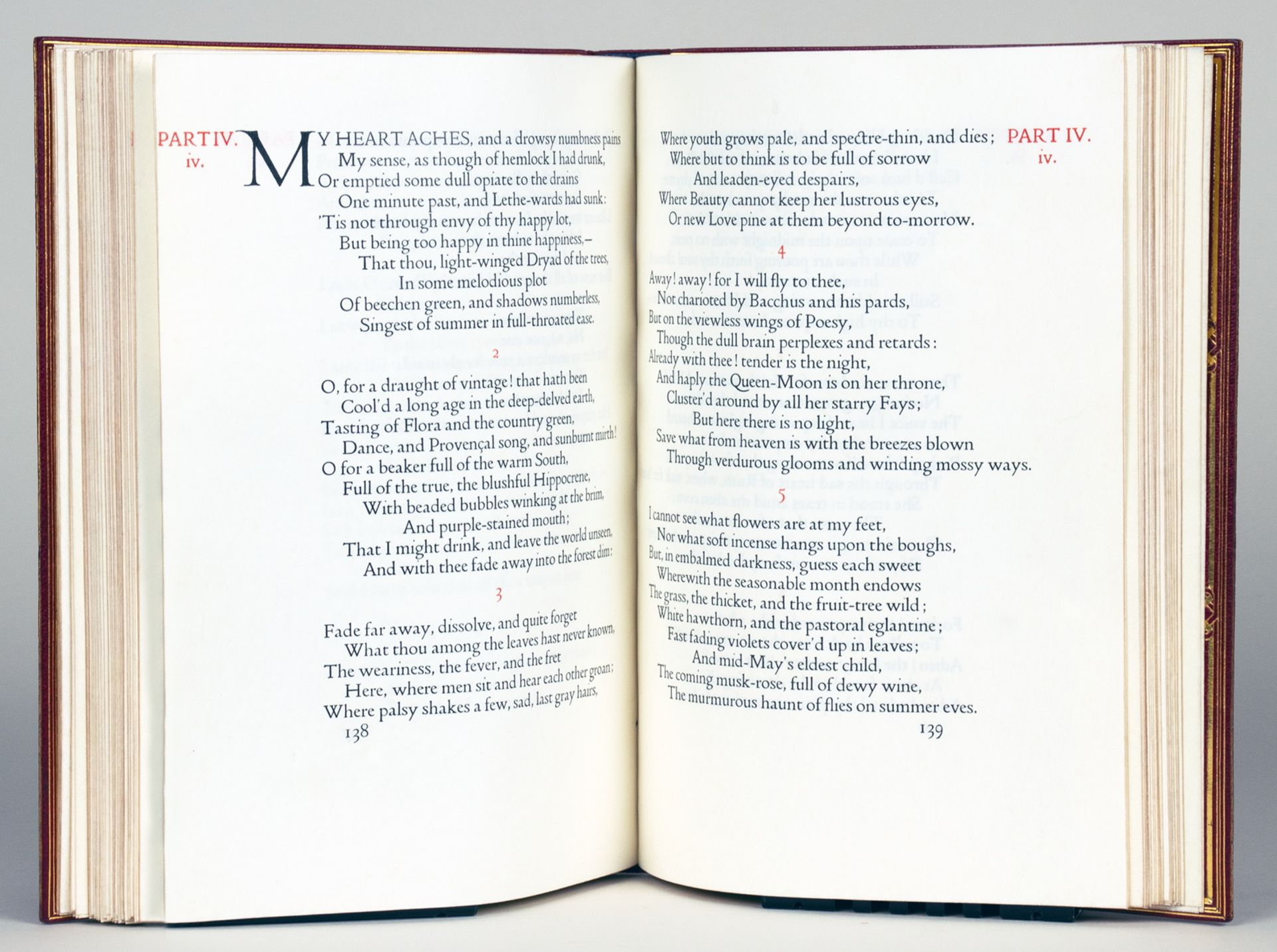 Doves Press - Keats. Keats. [Selections]. 1914. 1915 - Image 4 of 4