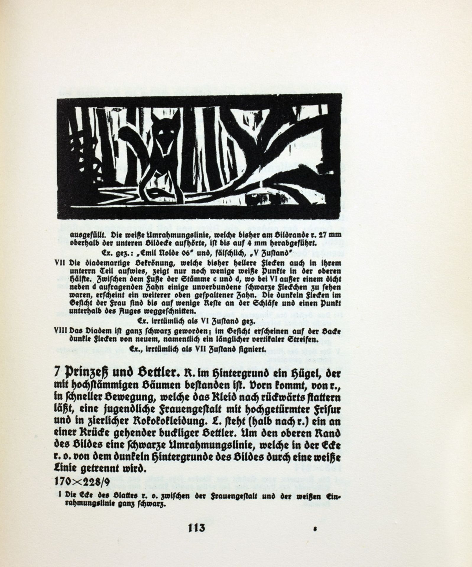 Emil Nolde - Schiefler. Das graphische Werk Emil Noldes. 1911 - Bild 4 aus 6
