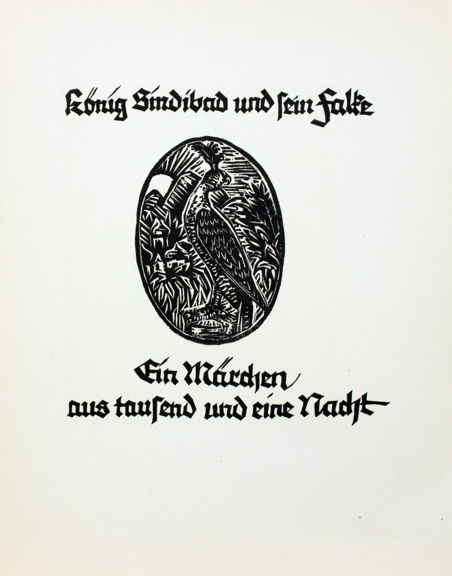 Walter Klemm - König Sindibad und sein Falke. 1923