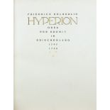 Ernst Ludwig-Presse - Friedrich Hölderlin. Hyperion. 1912