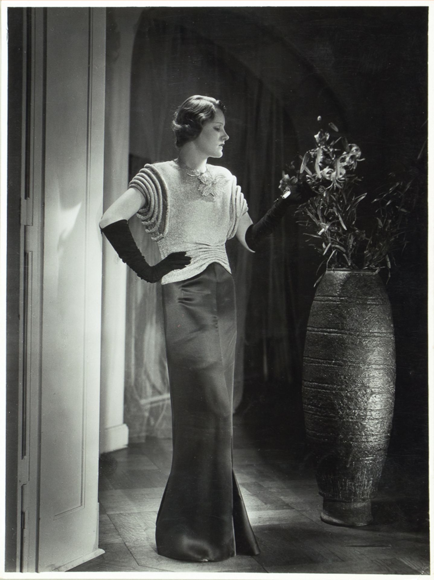 Yva. Drei Modefotografien. Vintages. Um 1935.