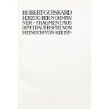 Bremer Presse - Kleist. Robert Guiskard. 1919