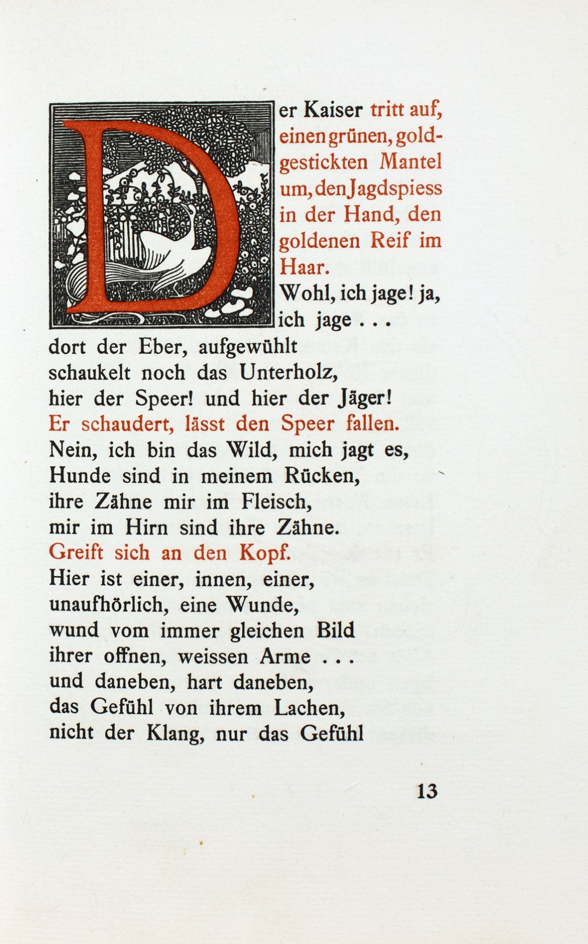 Insel-Verlag - Hofmannsthal. Der Kaiser und die Hexe. 1900 - Image 4 of 4