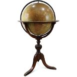 A Regency style Rand McNally 18" globe on stand