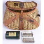 A fishing basket with a Bob-Bet bait box