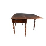 A Regency mahogany drop leaf table